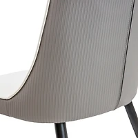 Tyson Two Tone Dining Chair - Faux Leather
