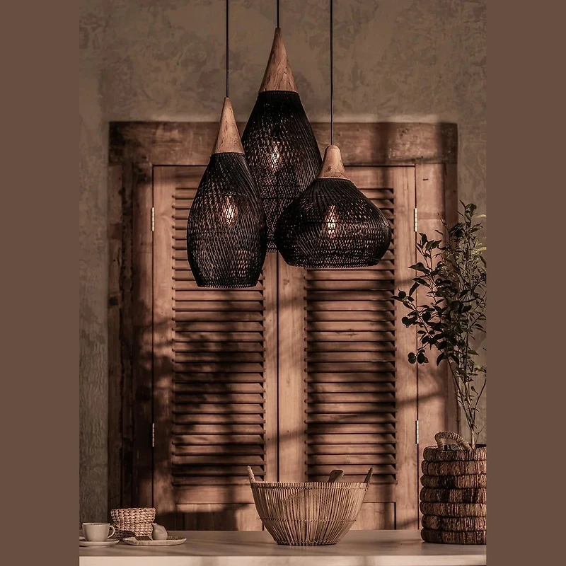 D-Bodhi Horn Pendant Small - Black