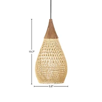 D-Bodhi Horn Pendant Small - Natural
