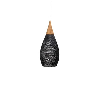 D-Bodhi Horn Pendant Large - Black