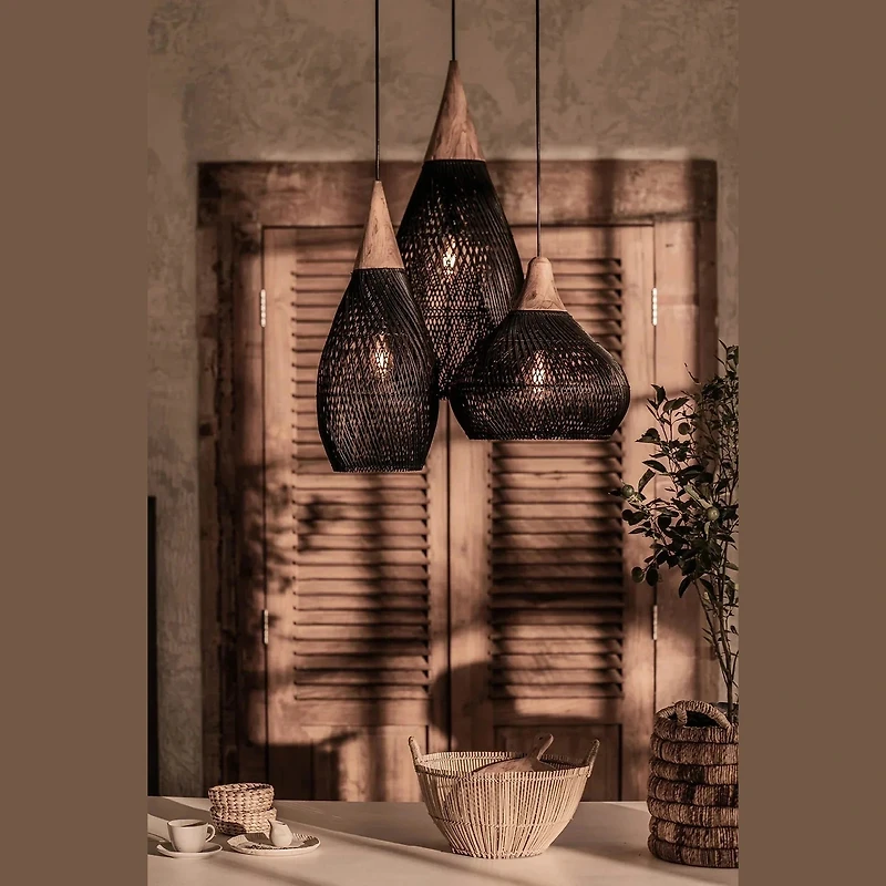 D-Bodhi Horn Pendant Large - Black