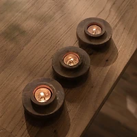 D-Bodhi Ring Candle Holder - Wood Grain