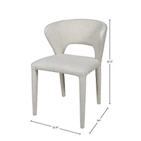Dakota Dining Chair - Vanilla Tweed
