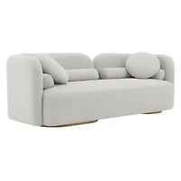 Fika Premium Boucle Fabric Sofa - Teddy Taupe