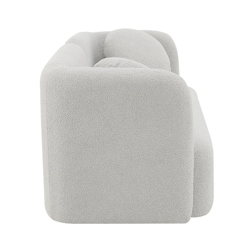 Fika Premium Boucle Fabric Sofa - Teddy Taupe