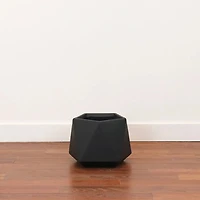 Ion Short Fiberclay Planter, Black
