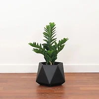 Ion Short Fiberclay Planter, Black