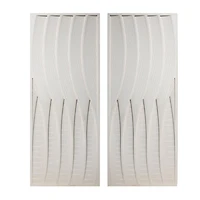DIMENSL WAVE PLAS WALLART 24X60 SET OF 2