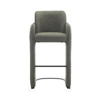 Elina Green Upholstered Modern Bar Chair