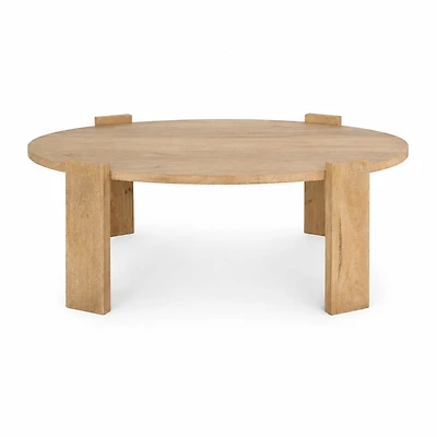 Evelyn Light Brown Oblong Coffee Table