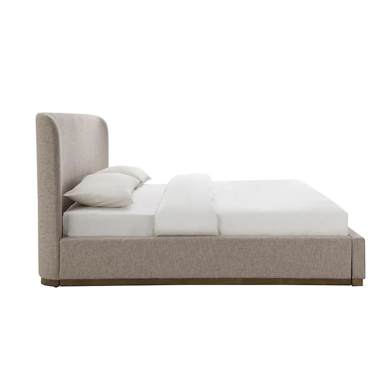 Faye Upholstered Bed- Perfect Taupe