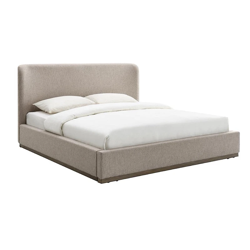 Faye Upholstered Bed- Perfect Taupe