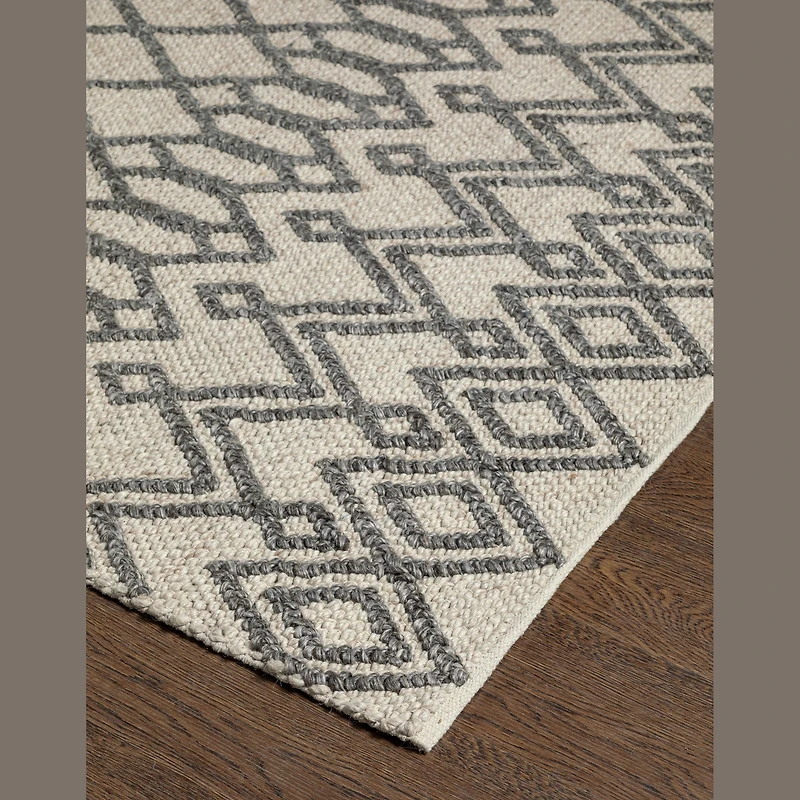 Fintona Hand Woven Rug Beige