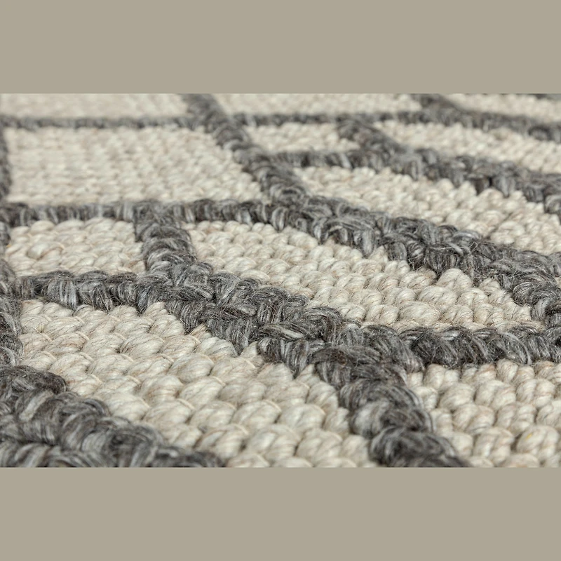 Fintona Hand Woven Rug Beige