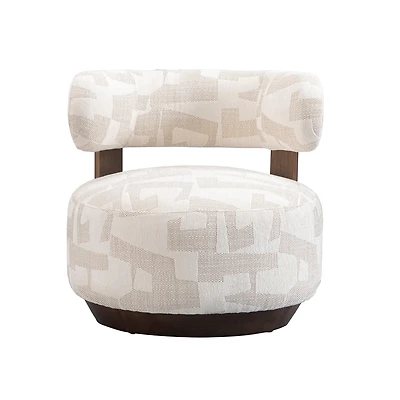 Fynn Accent Chair – Soft Textured Fabric & Pine Frame