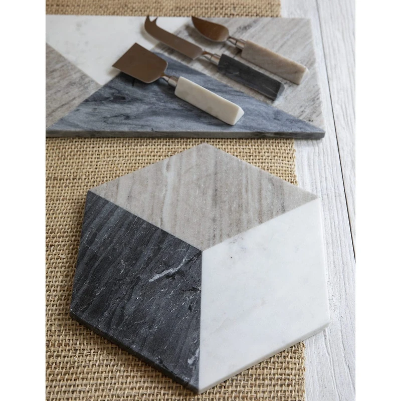 Geometric Marble Rectangular Board