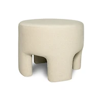 Ginger Ottoman - Velvet Natural