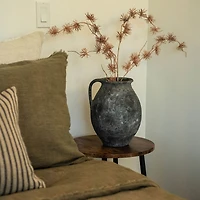 Rhodes Pitcher Vase L, Stone