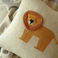 Lion Knit Pillow