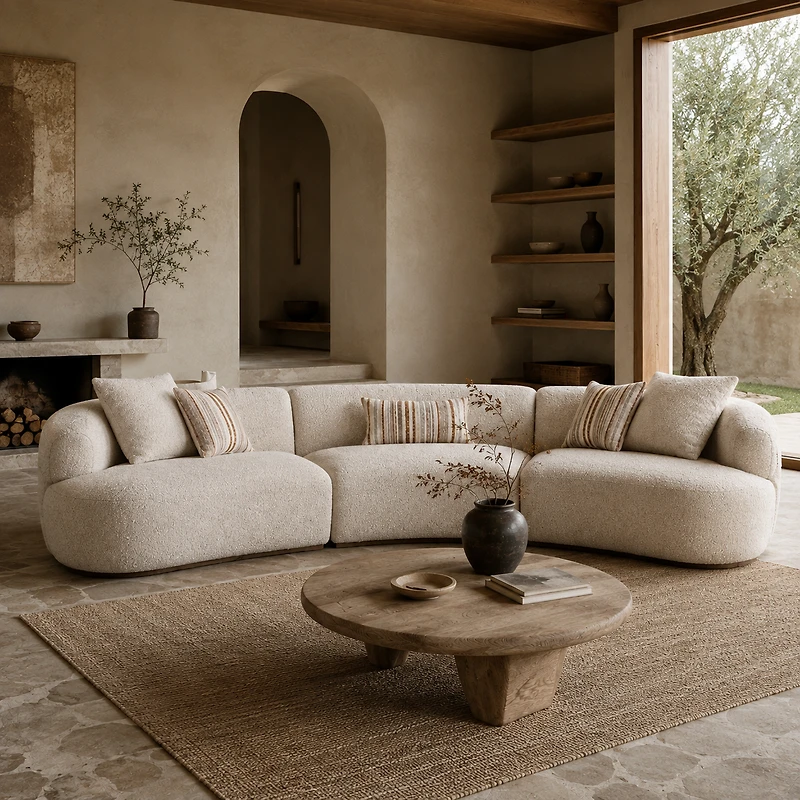 Isla 3-Piece Modular Curved Sofa