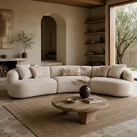 Isla 3-Piece Modular Curved Sofa