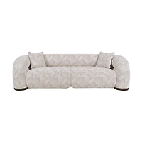 Rune Upholstered Sofa with Accent Pillows