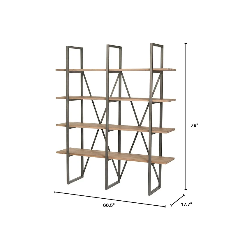 Kenya Large Cain Rack - Salvaged Grey
