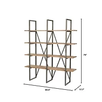 Kenya Large Cain Rack - Salvaged Grey