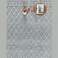 LABIN HAND WOVEN RUG GRAPHITE/SILVER