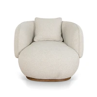 Luna Premium Boucle Accent Chair - Beige
