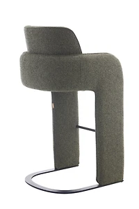 Elina Green Upholstered Modern Bar Chair