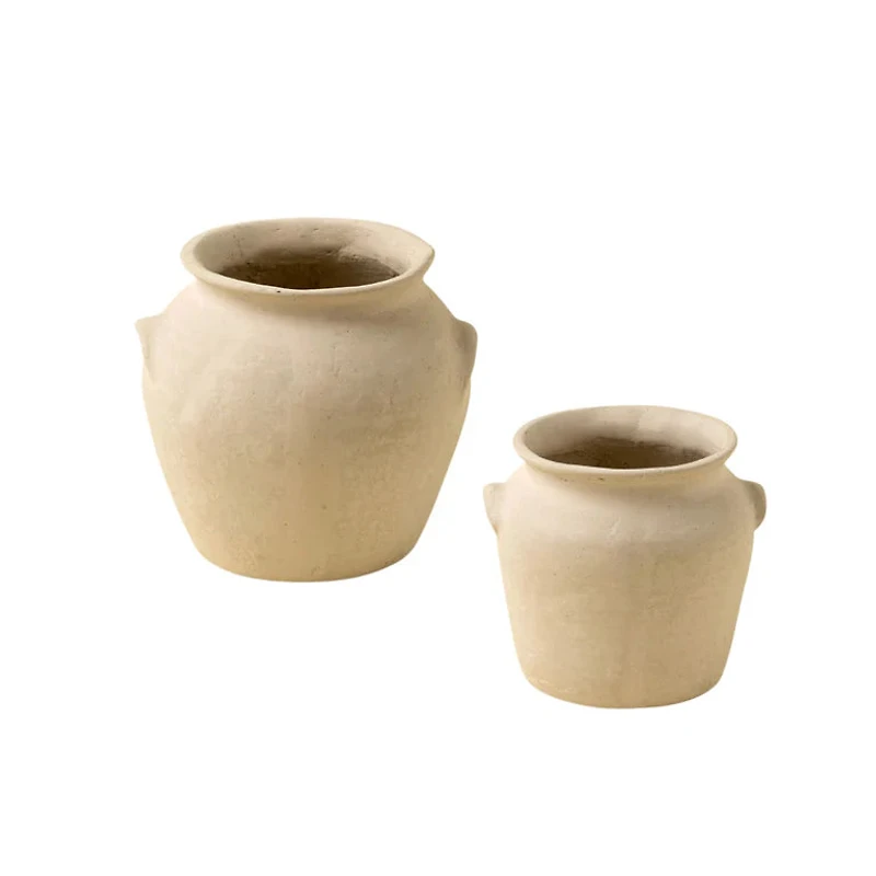 Milos Paper Mache Urn