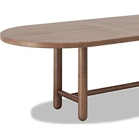 Amara Oval Extendable Dining Table – Claystone Finish