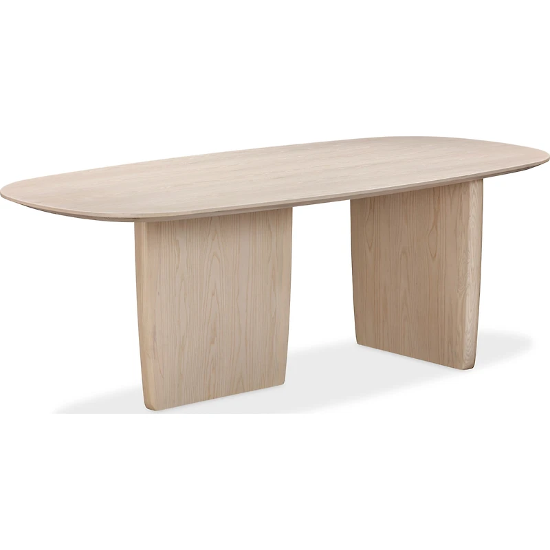 Sunniva Oval Dining Table – White Sand