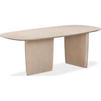 Sunniva Oval Dining Table – White Sand