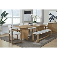 One Live Edge Dining Table – White Oak