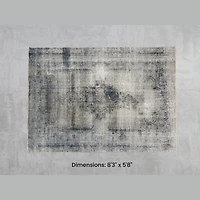Namaste Rug - Beige/Blue 8'3" x 5'8"