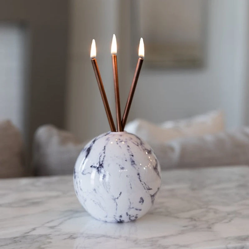 Neva Vase, White Marble