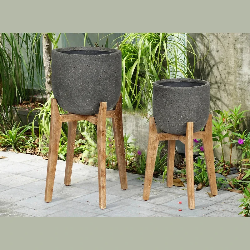 Patio Round Standing Pot