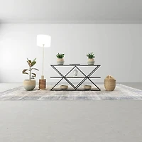 Nature Milk Jug Grass and Concrete Pot