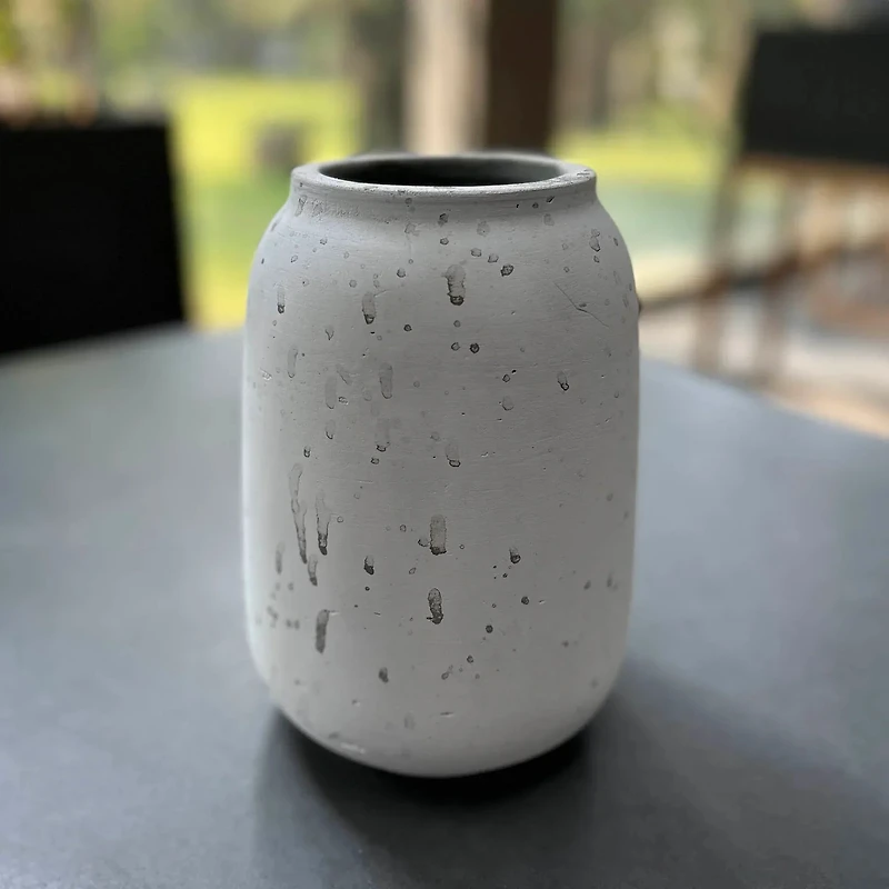 Taxco Medium Vase - Antique White