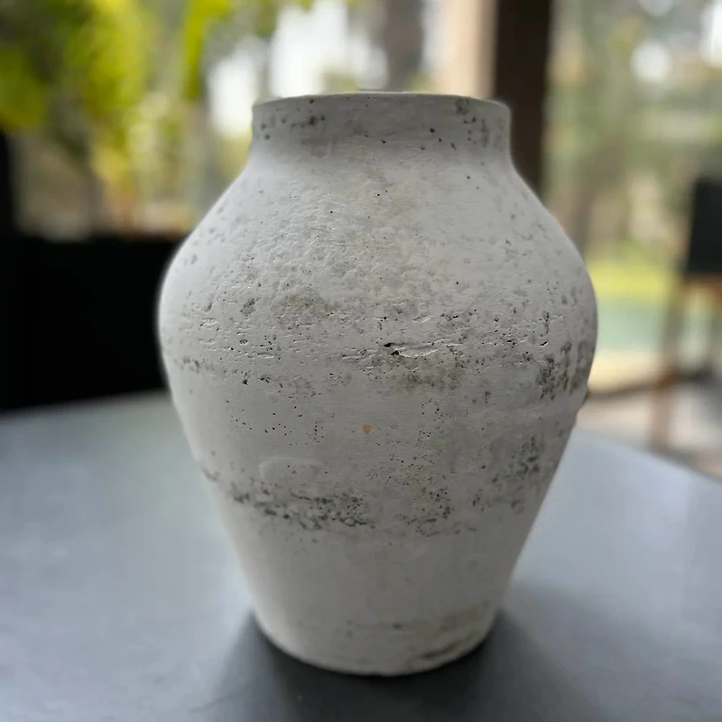 Amphora Medium Vase - Antique White