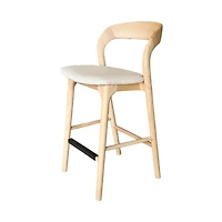 Rotondo Counter Stool - Natural Frame