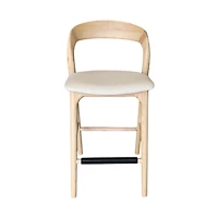 Rotondo Counter Stool - Natural Frame
