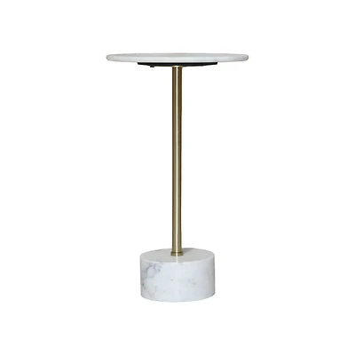 SELAH SIDE TABLE WITH MARBLE TOP & BASE