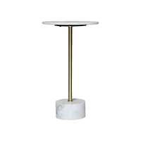 SELAH SIDE TABLE WITH MARBLE TOP & BASE