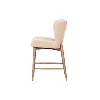 Uffizi Counter Stool - Champagne Chenille