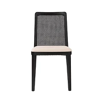 Cane Dining Chair - Oyster Linen