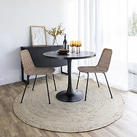 Surface Pedestal Dining Table - Black