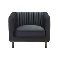 Sage Club Chair - Black Velvet